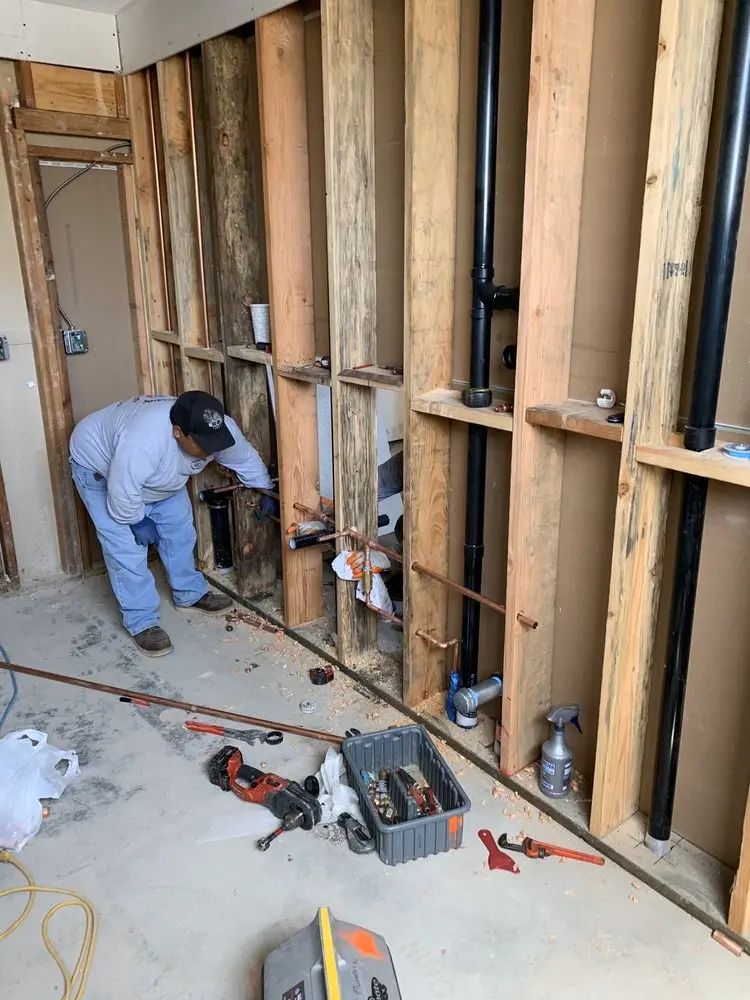 Commercial rough-in plumbing for Water Heater Replacement in East Lake Park